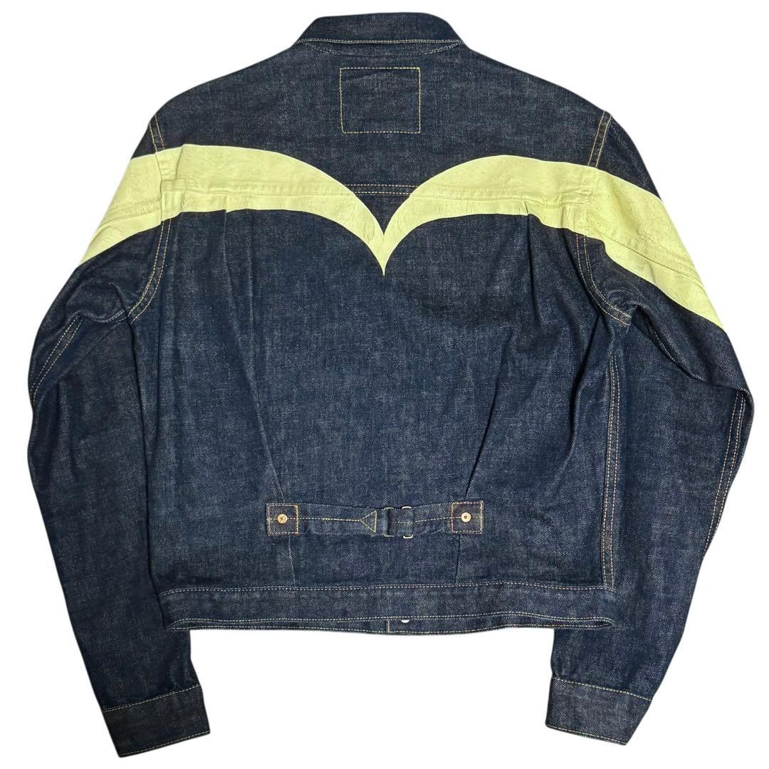 美品 濃紺 EVISU 1506 大黒 1st デニムジャケット 38 日本製