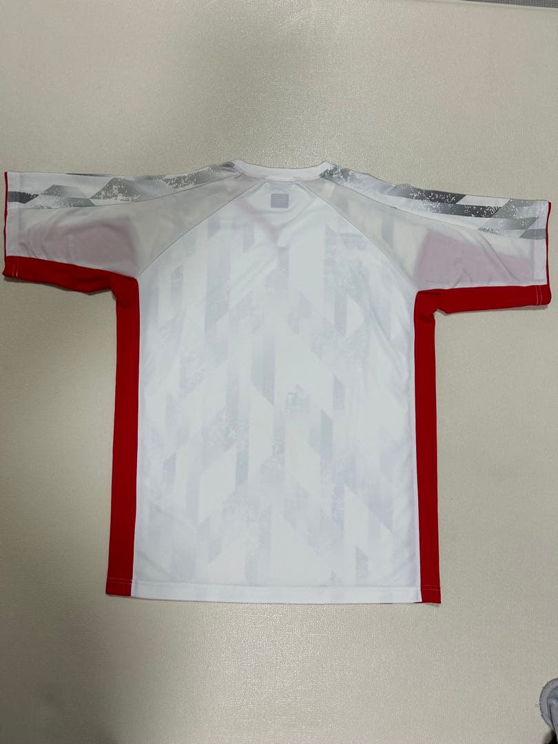 YONEX バドミントンシャツ ホワイト/レッド　ゲームウェア