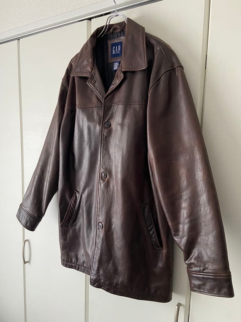 【USED】OLD GAP レザーカーコート
