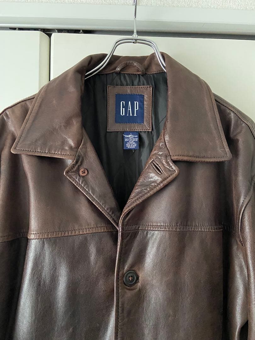 【USED】OLD GAP レザーカーコート