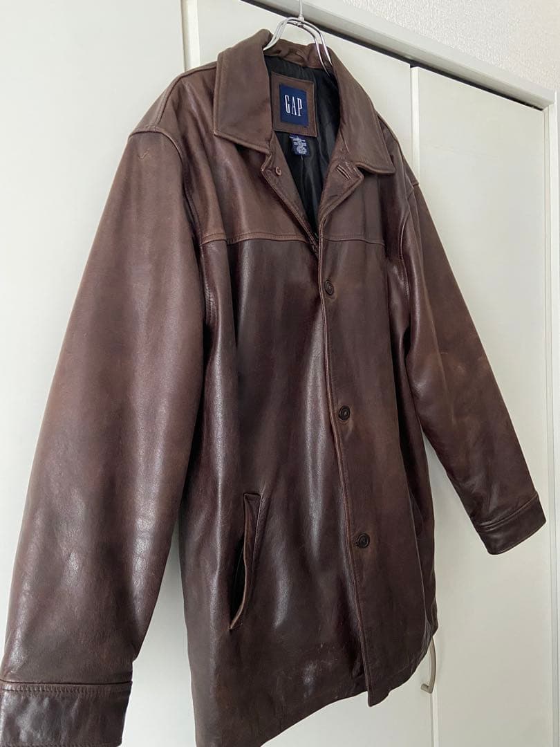 【USED】OLD GAP レザーカーコート