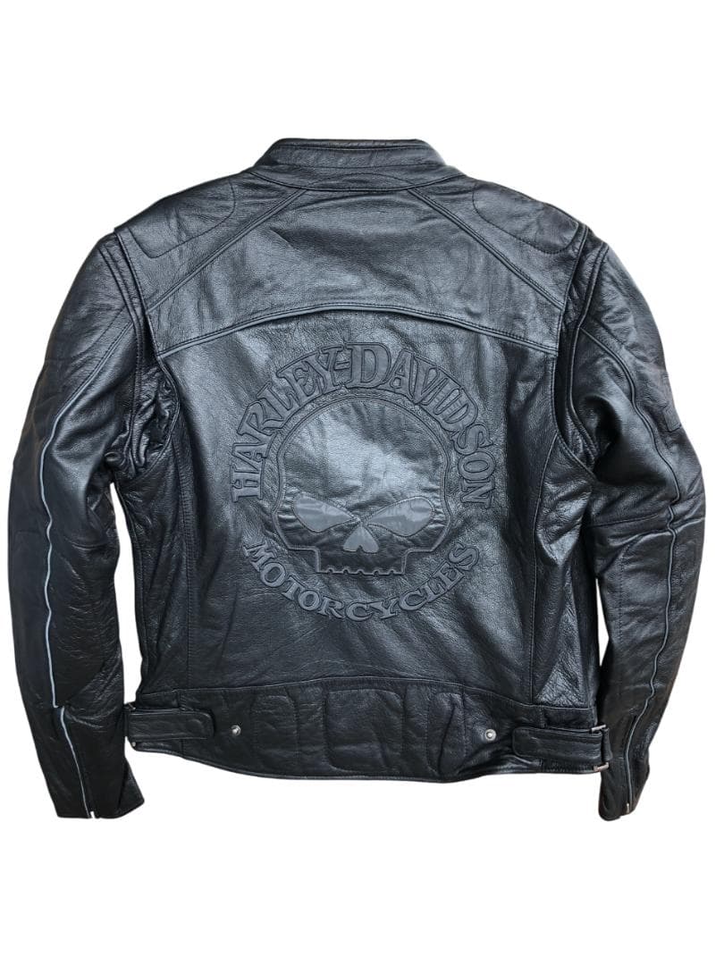 新品 Harley-Davidson 2WAY ライダースレザージャケット S