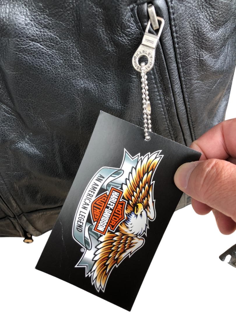 新品 Harley-Davidson 2WAY ライダースレザージャケット S