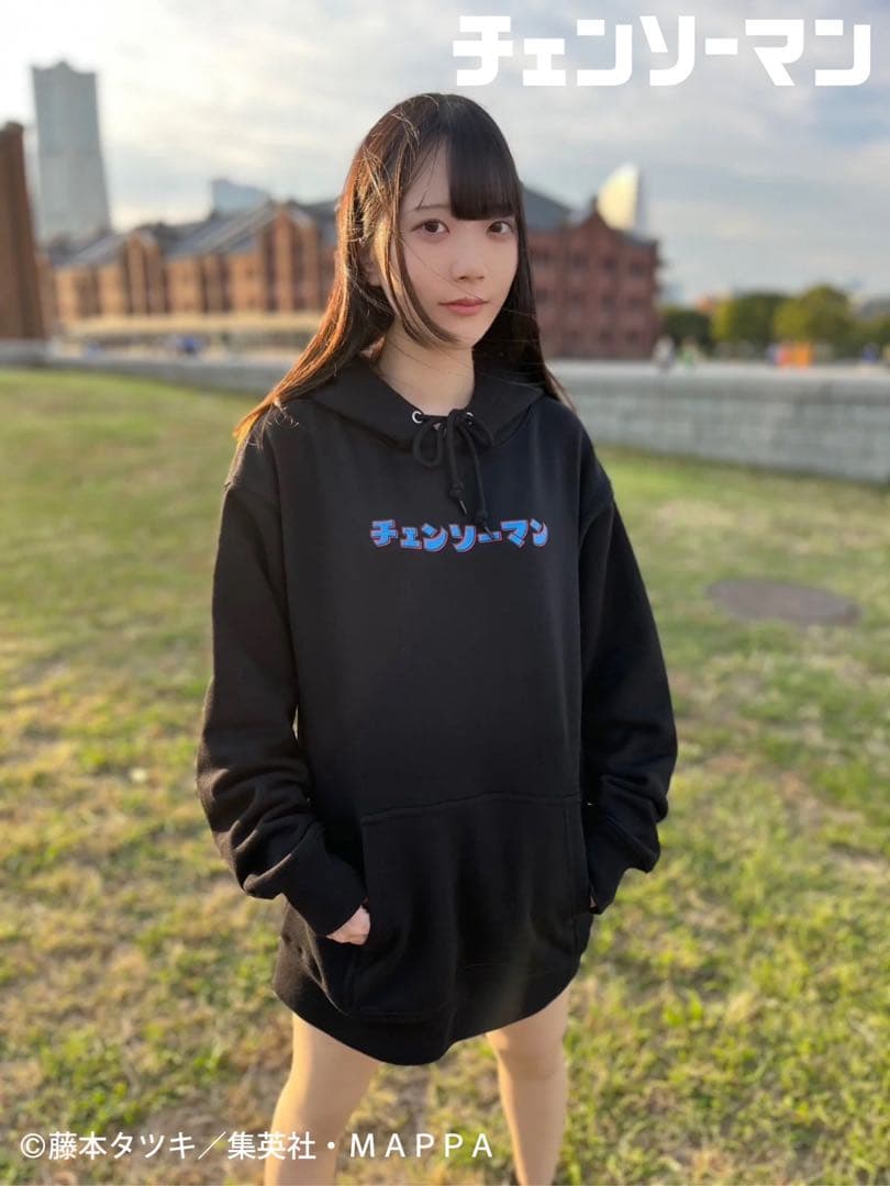 ⚫︎完売品⚫︎チェンソーマン 原田ちあき コラボ パーカー ロフト L