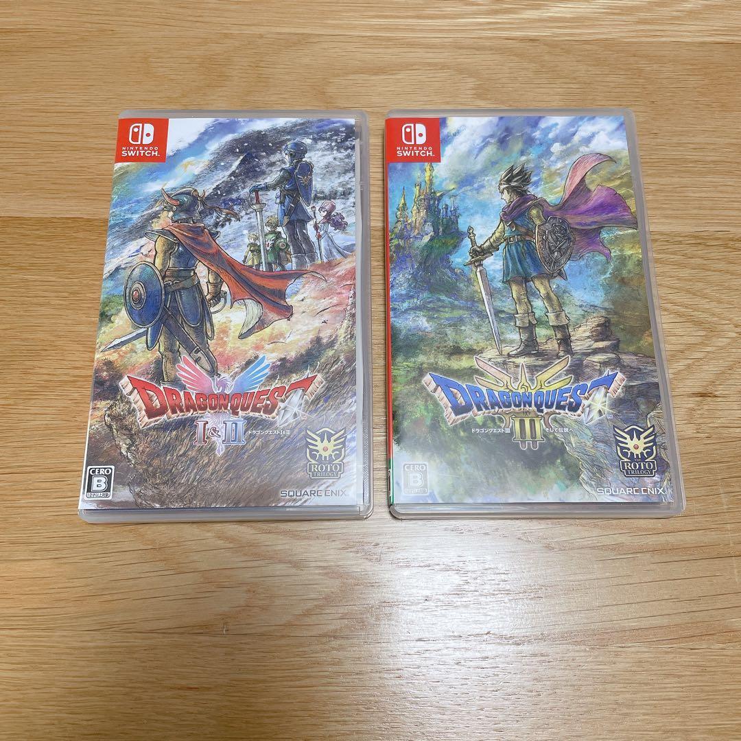 値下げ【美品】ドラゴンクエスト1 & 2 3 Switch　ソフト収納BOX付き