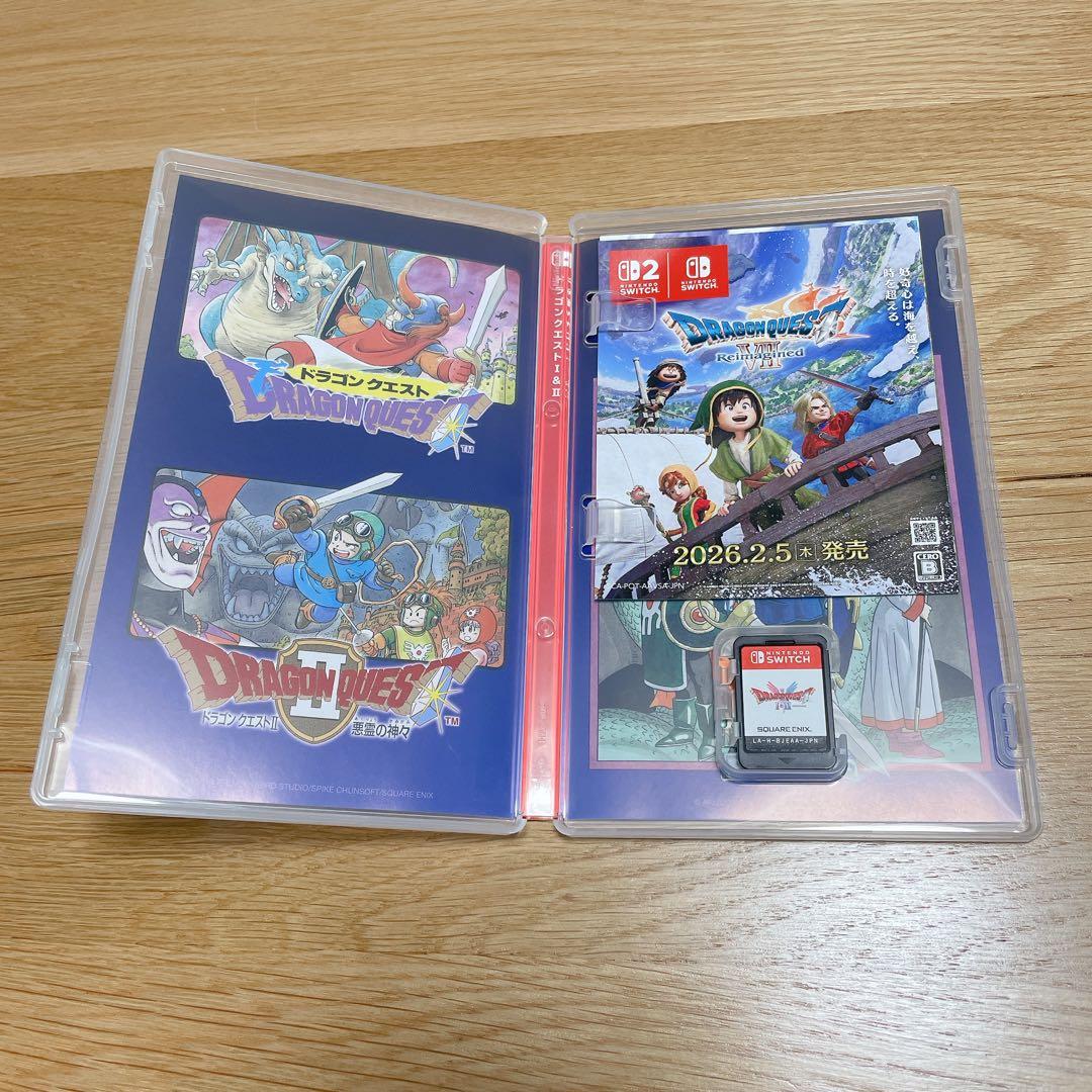 値下げ【美品】ドラゴンクエスト1 & 2 3 Switch　ソフト収納BOX付き