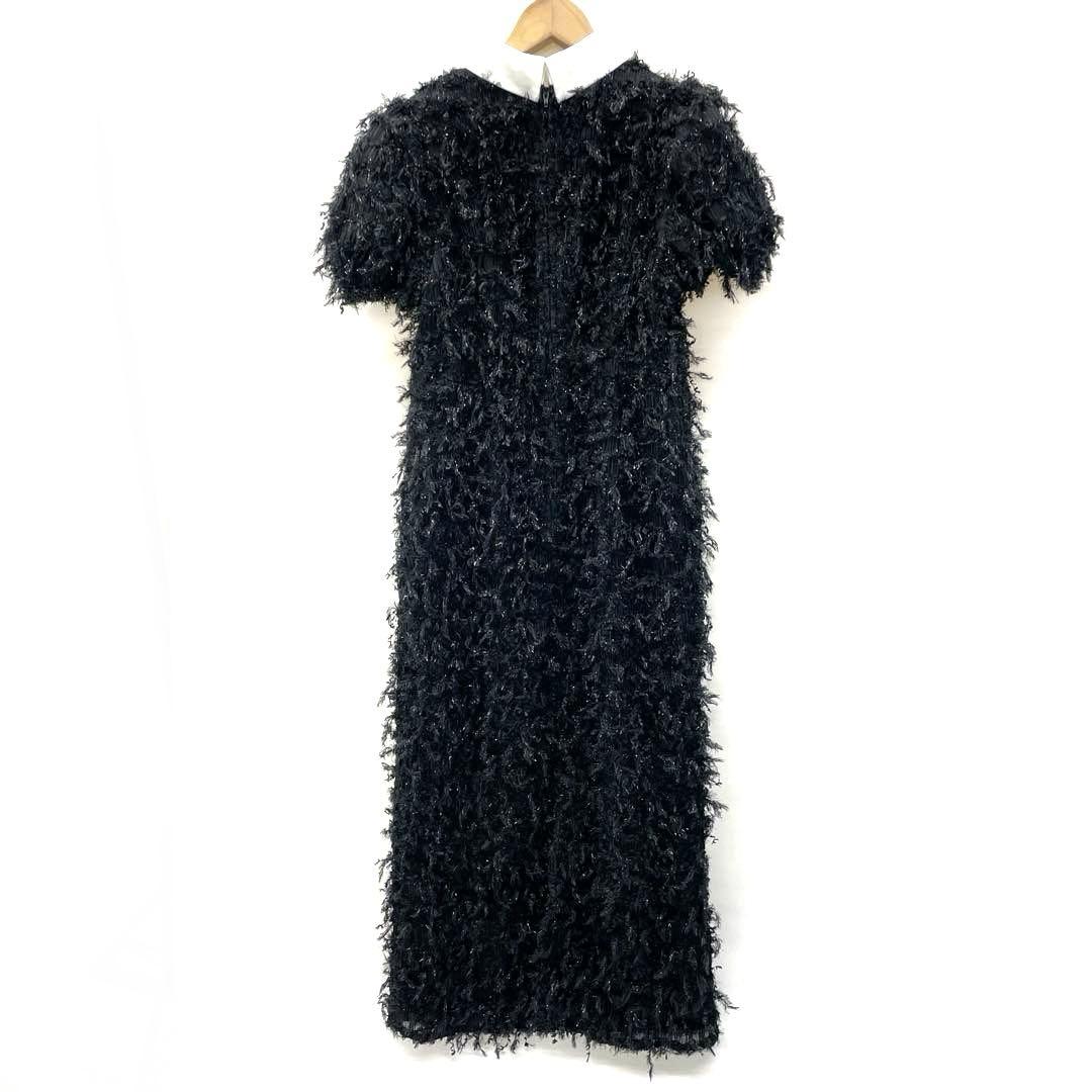 ワンピース Acka lame fringe puff dress3286
