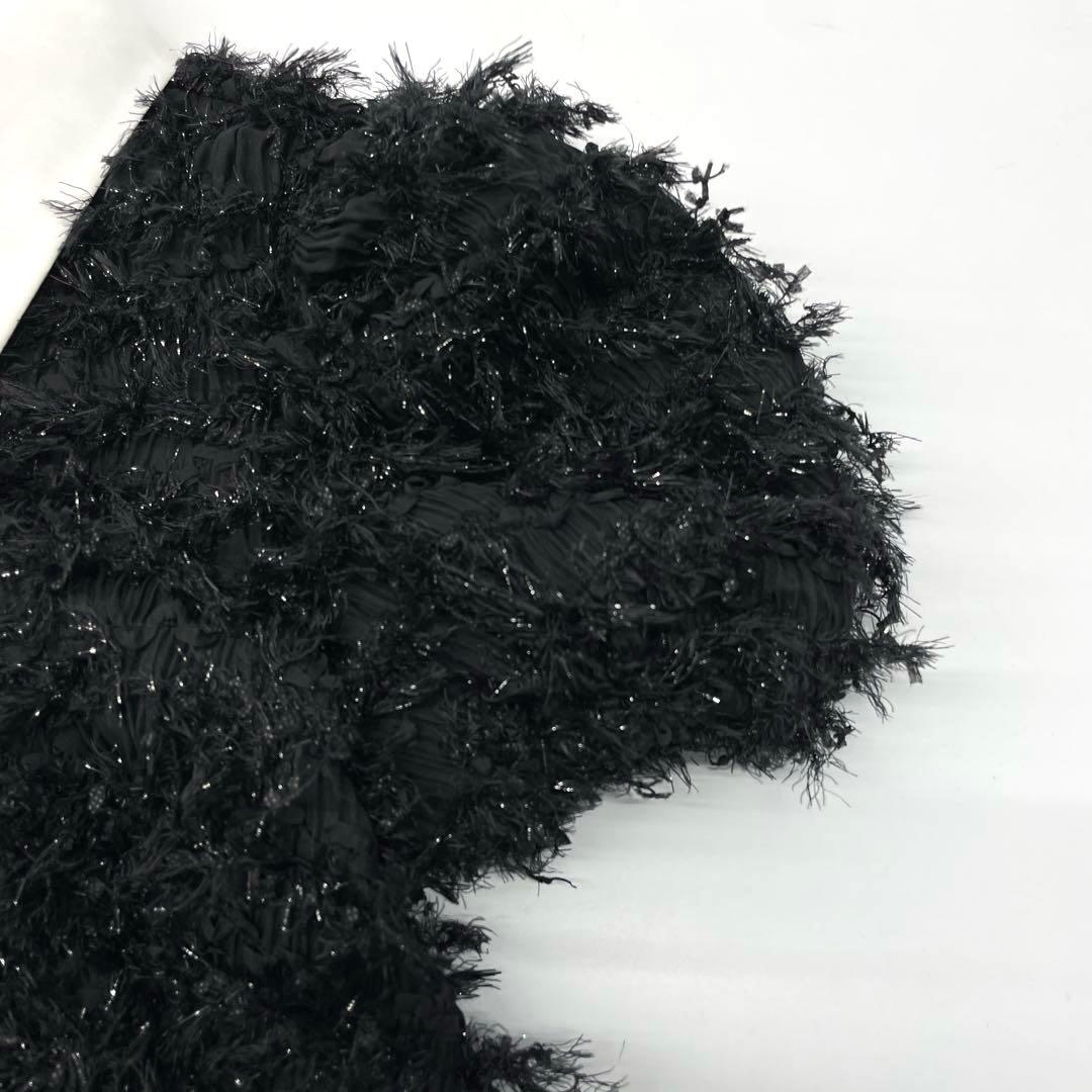 ワンピース Acka lame fringe puff dress3286