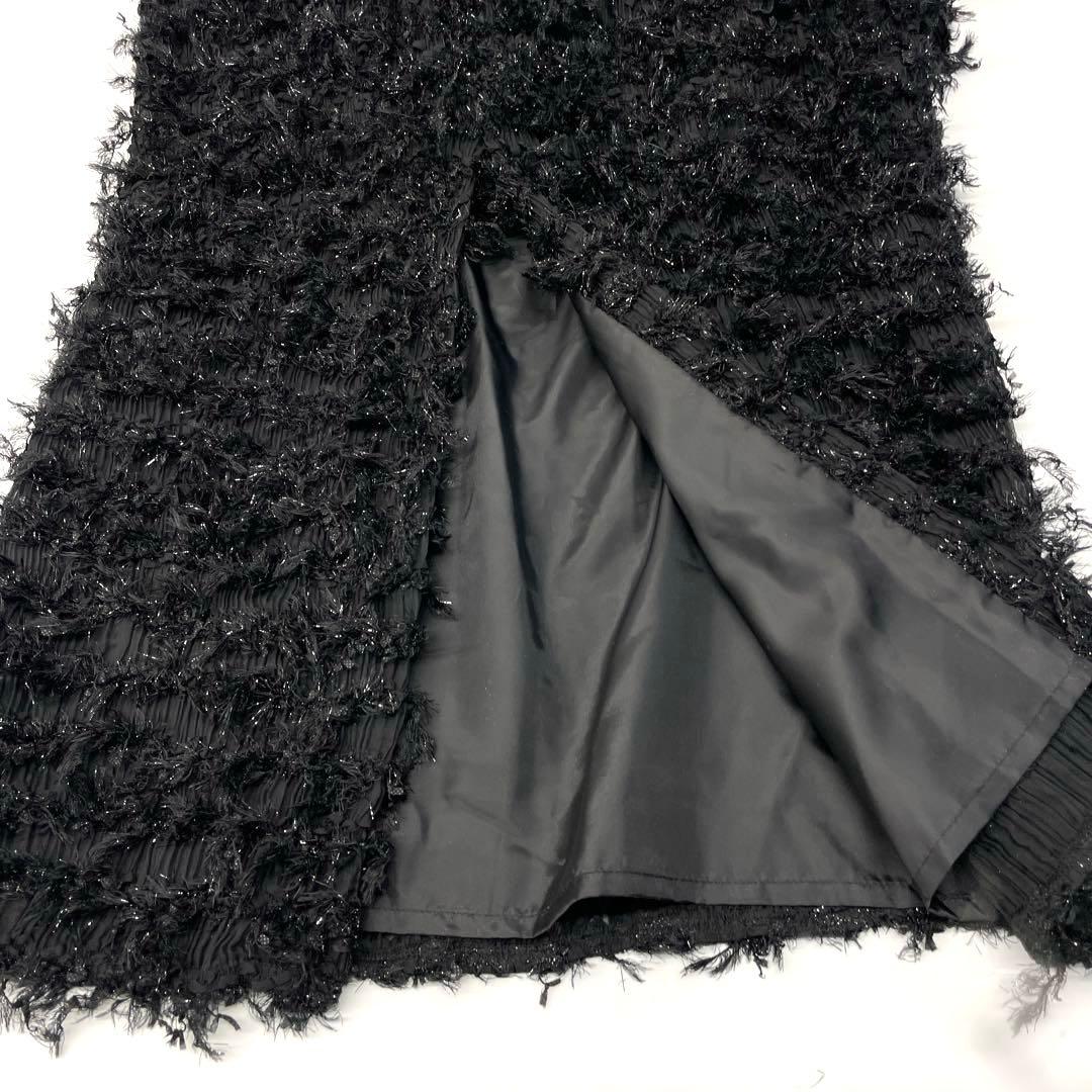 ワンピース Acka lame fringe puff dress3286