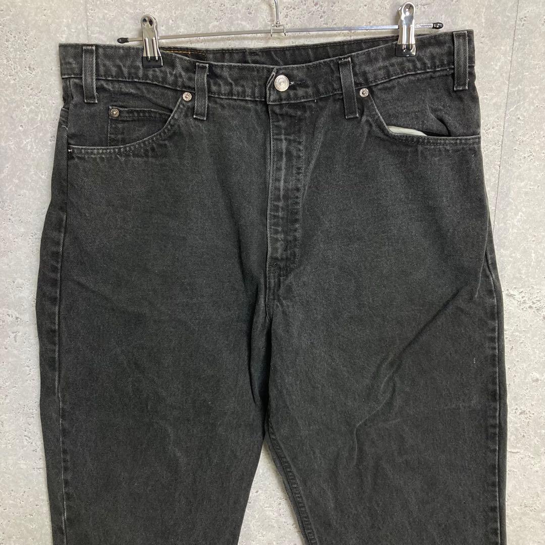 リーバイス550 オレンジタブ　ブラックデニム　ジーンズ　W38 L23相当
