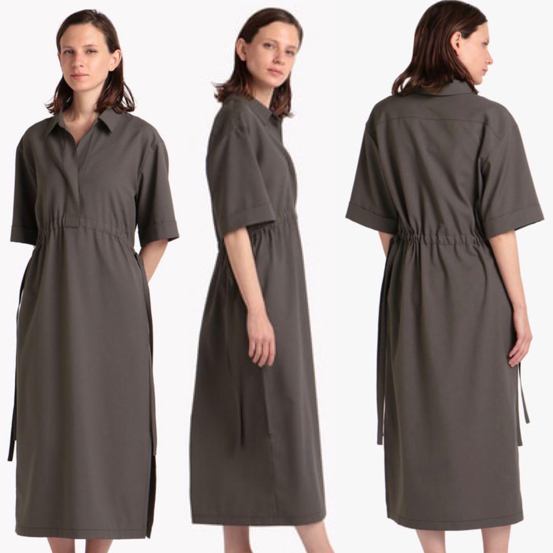 theory luxe 22SS 完売 ロング丈ショートスリーブシャツワンピース