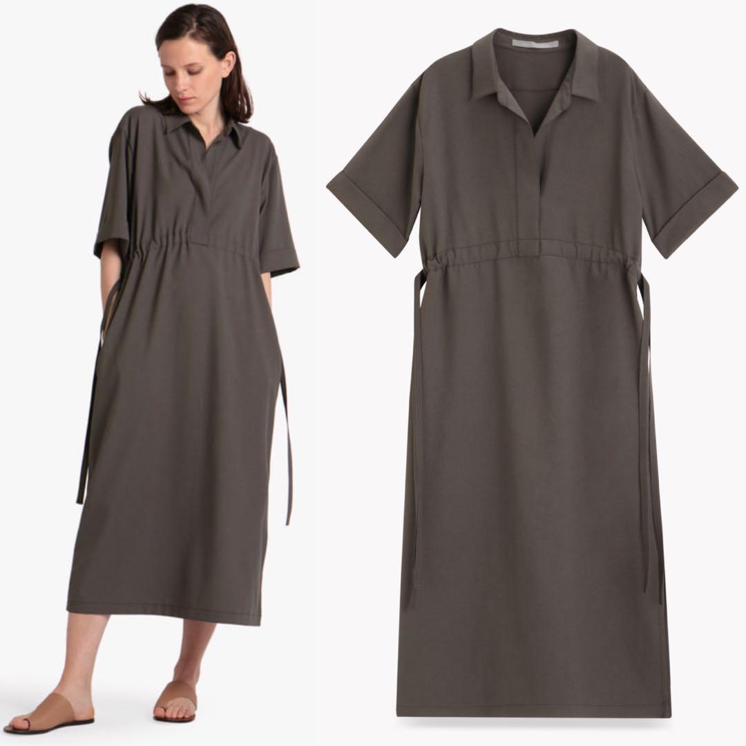 theory luxe 22SS 完売 ロング丈ショートスリーブシャツワンピース