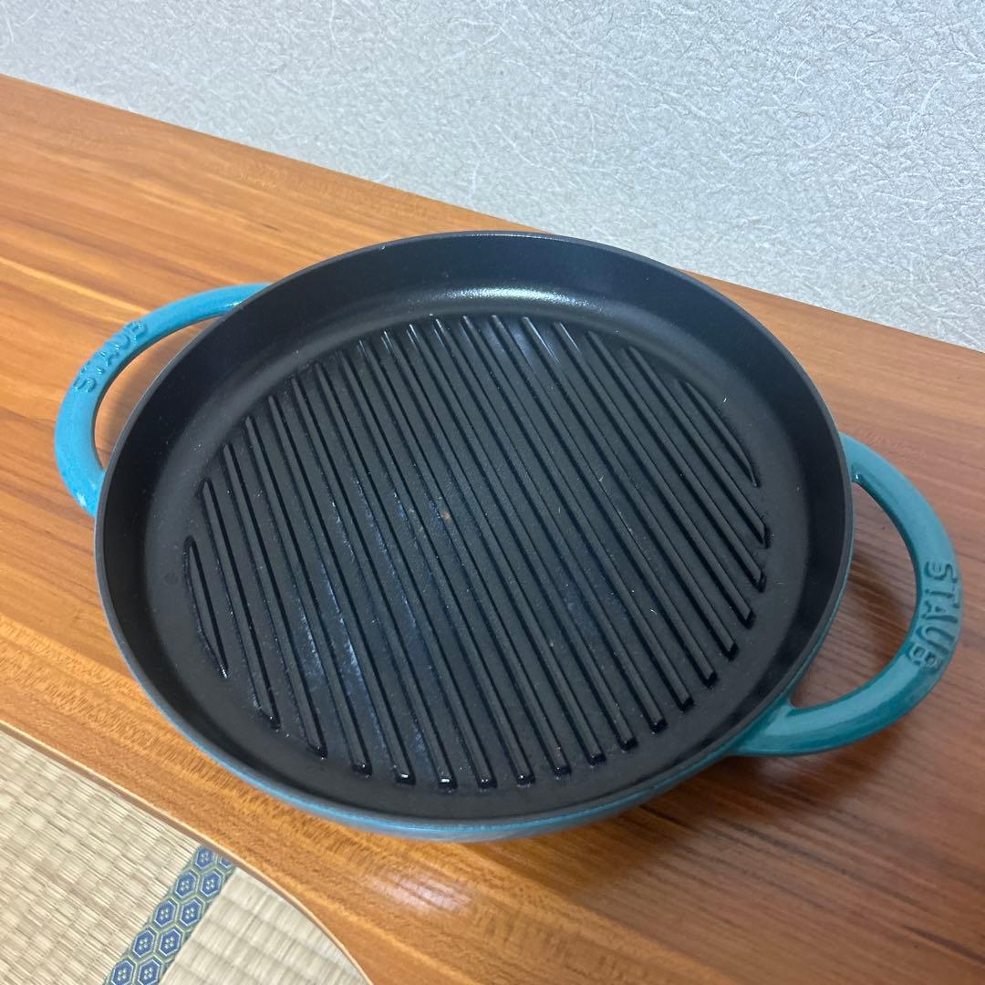 staub ストウブ 「ピュアグリル スチーム&グリル ブラック 26cm」