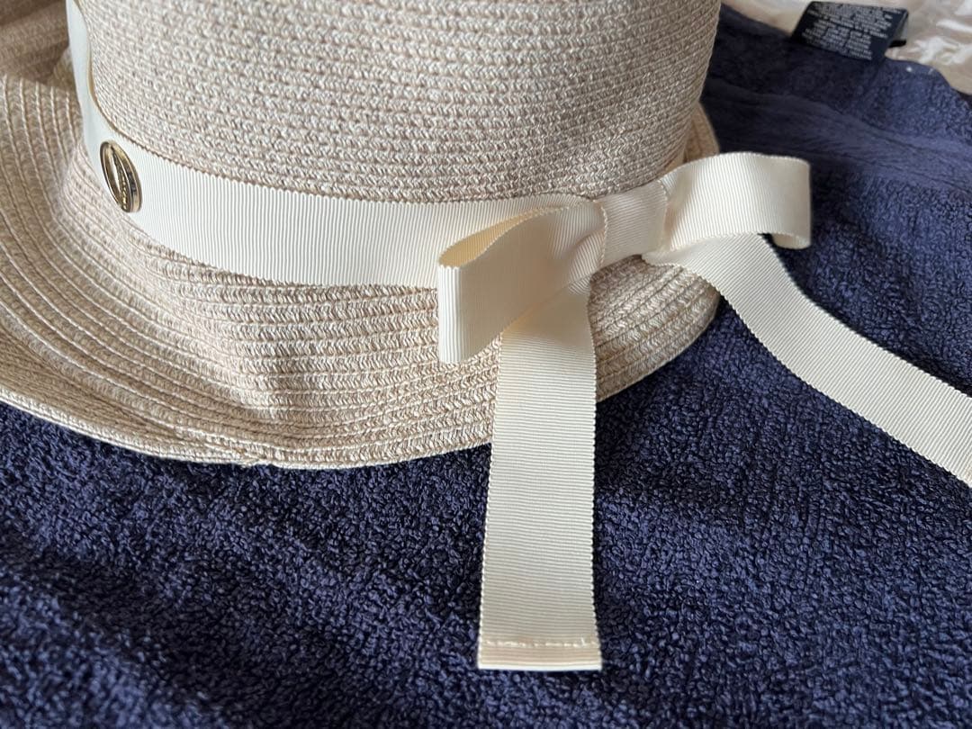 chapeau d'O シルクブレード　エッジアップ　クロッシェ　麦わら帽子