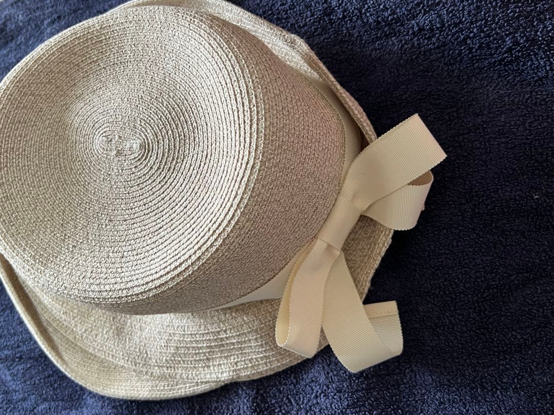 chapeau d'O シルクブレード　エッジアップ　クロッシェ　麦わら帽子