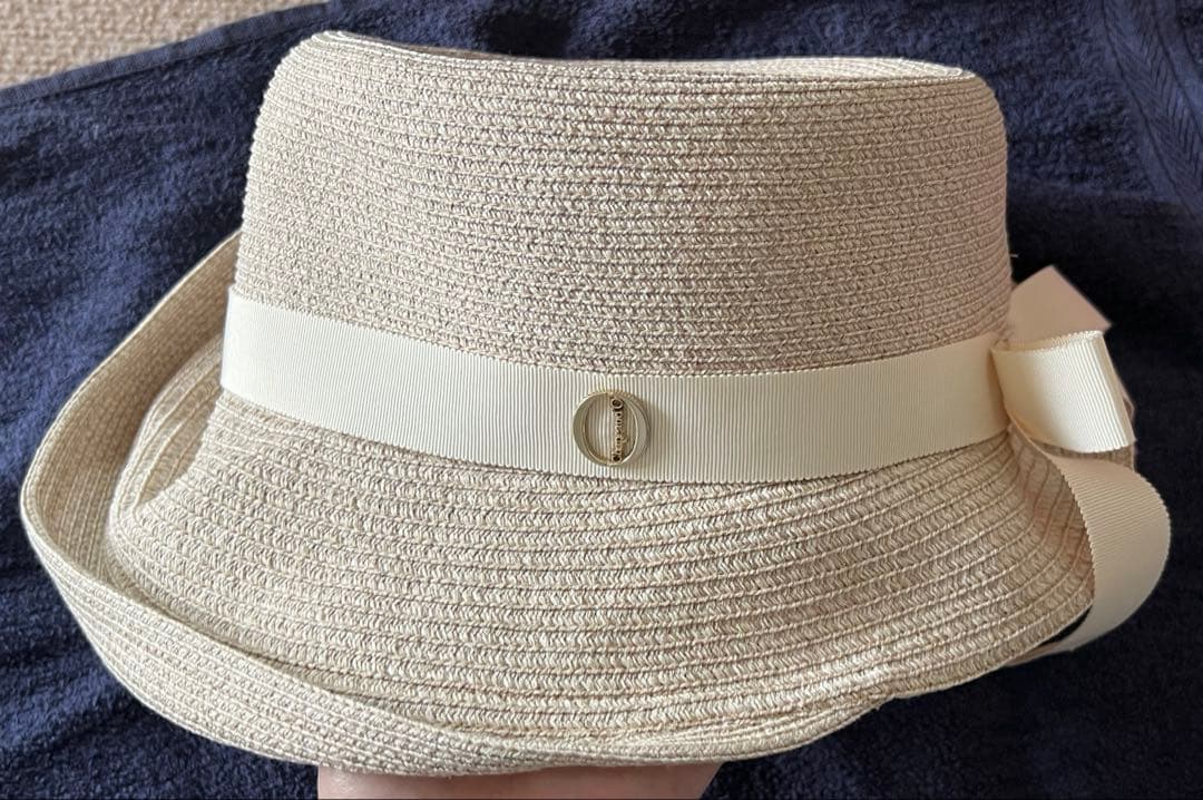 chapeau d'O シルクブレード　エッジアップ　クロッシェ　麦わら帽子