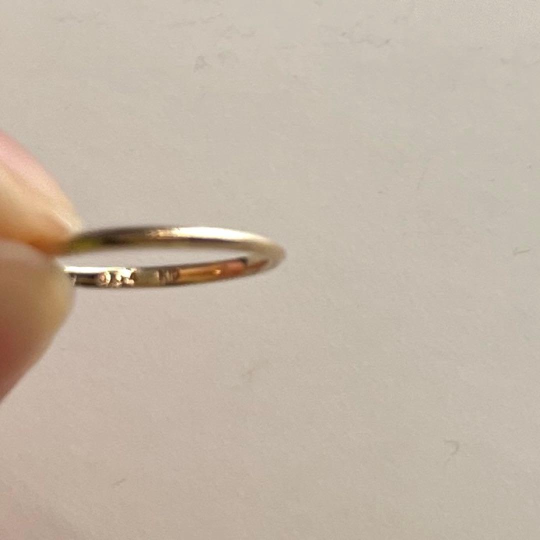 agete アガット ピンキーリング K10 5号