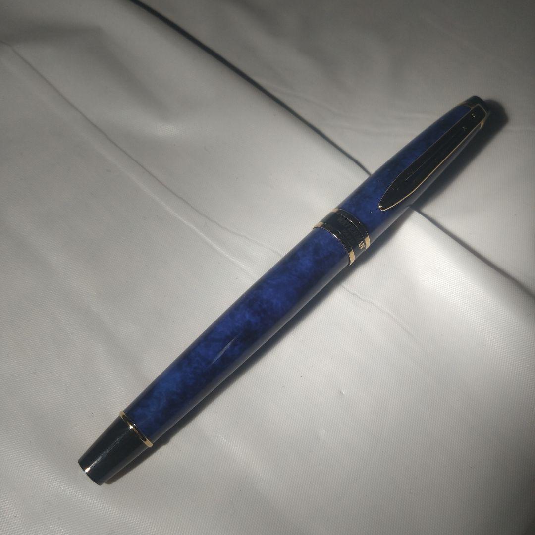 WATERMAN PARIS 万年筆 ブルー F 細字