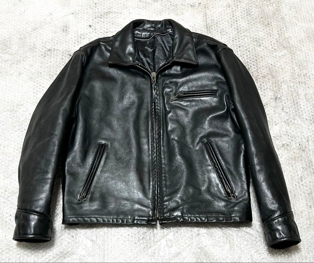 ④schott【46】AT101 米国製◇革ジャンninjaハーレーgpショベル