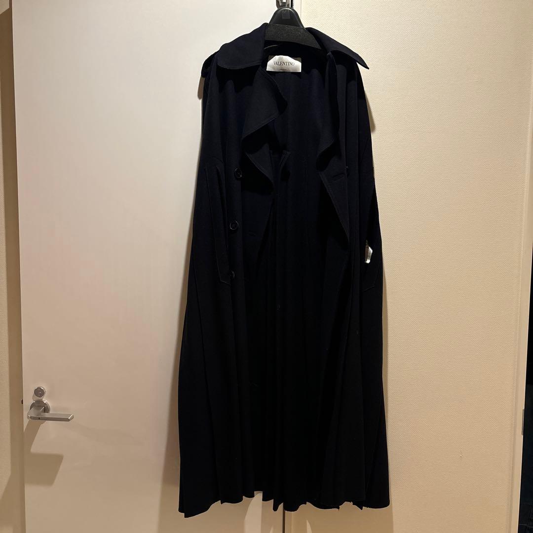 値下げ、VALENTINO ネイビーケープコート