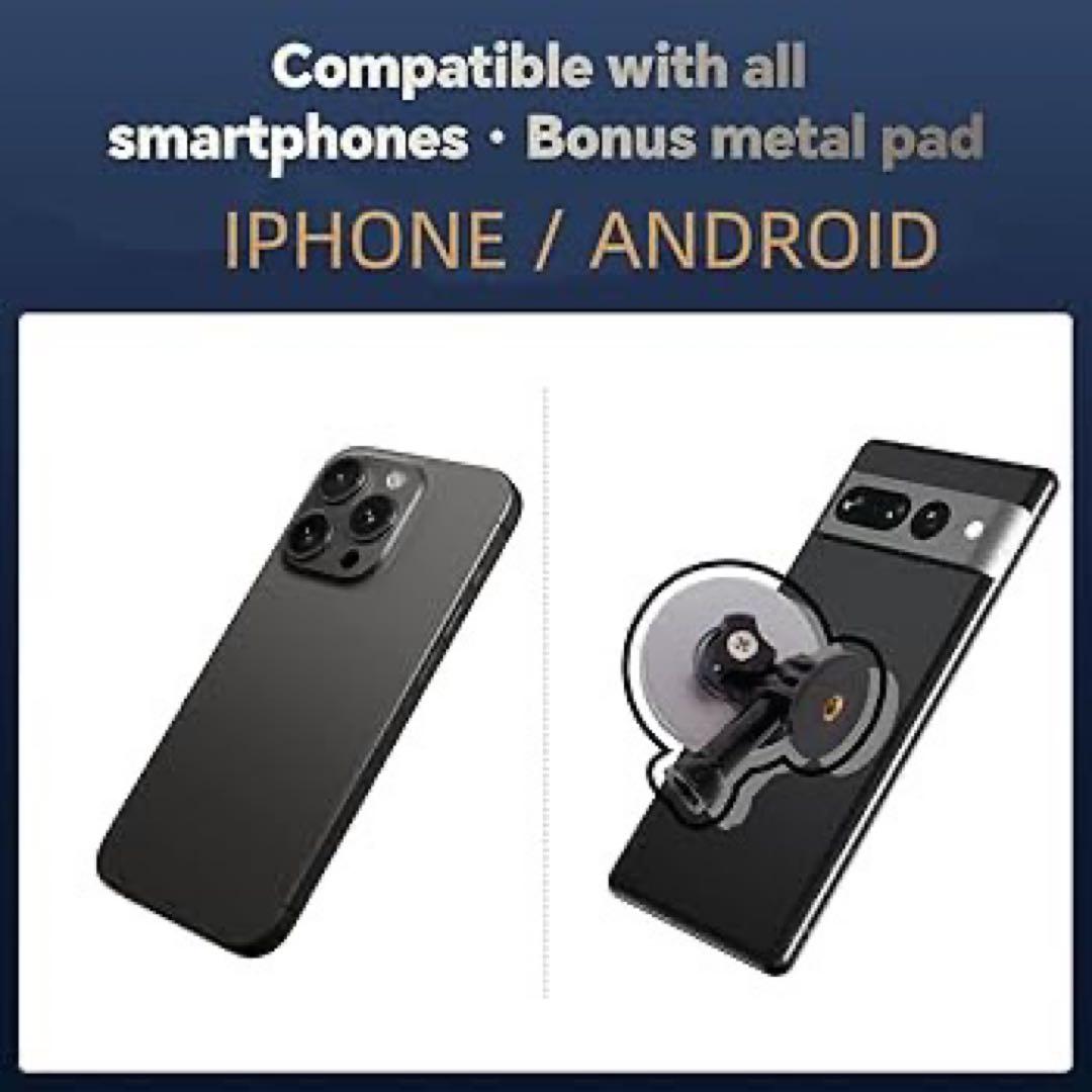 ゴルフ モノポッドスティック マグネット式スマホホルダー