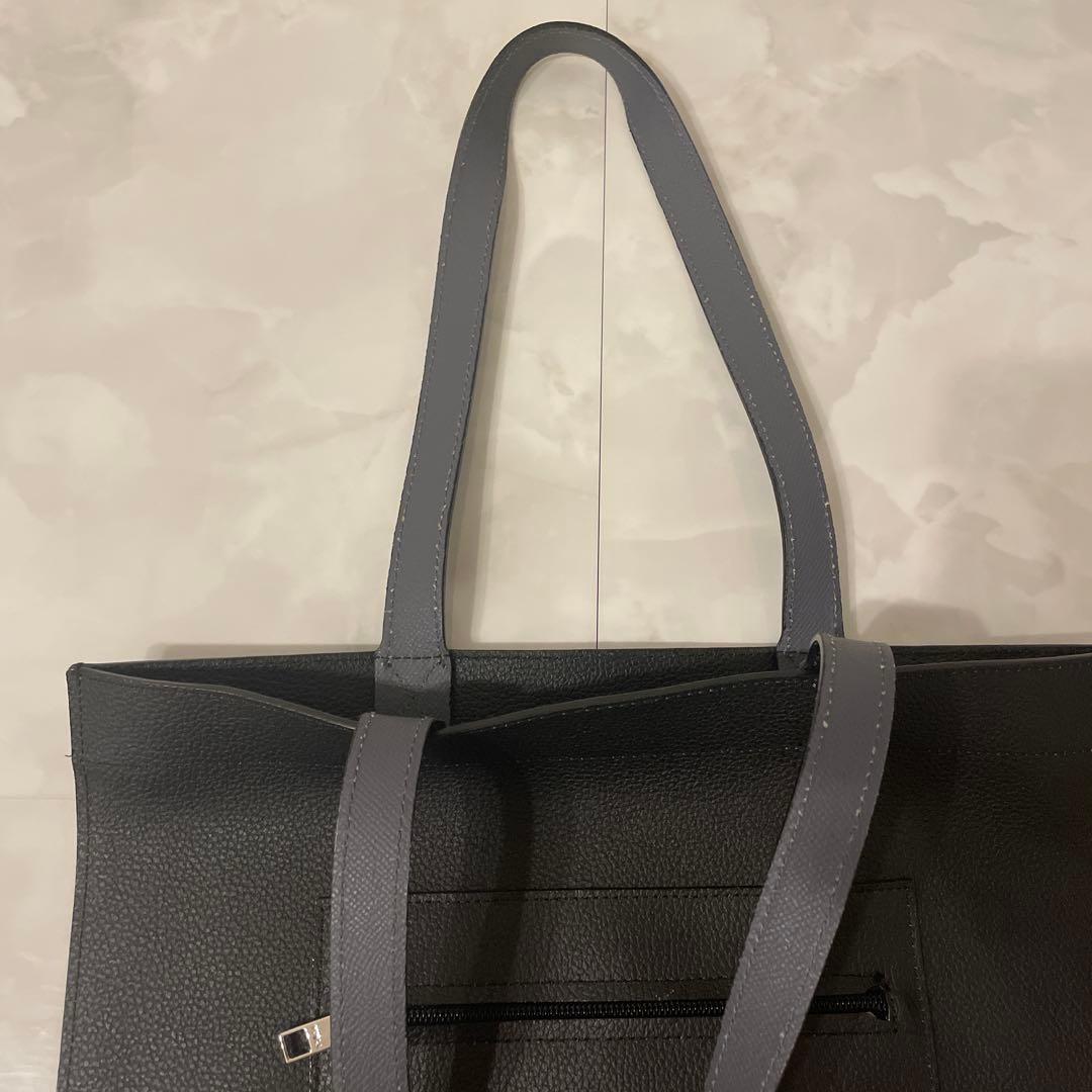 A*h様 FURLA フルラ　ブラック レザー　トートバッグ
