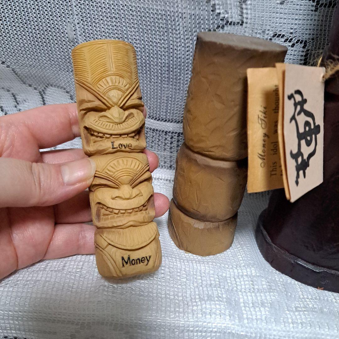 ハワイ ティキ彫刻 置物 4点セット