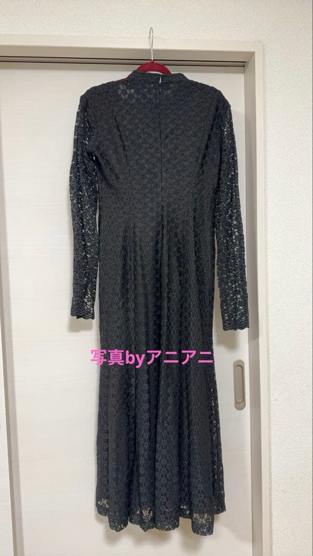 CLANEクラネ3D FLOWER LACE ONE PIECE ブラック