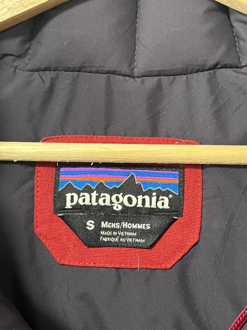 【極美品・Sサイズ】Patagonia ダウンベスト ネイビー レッド