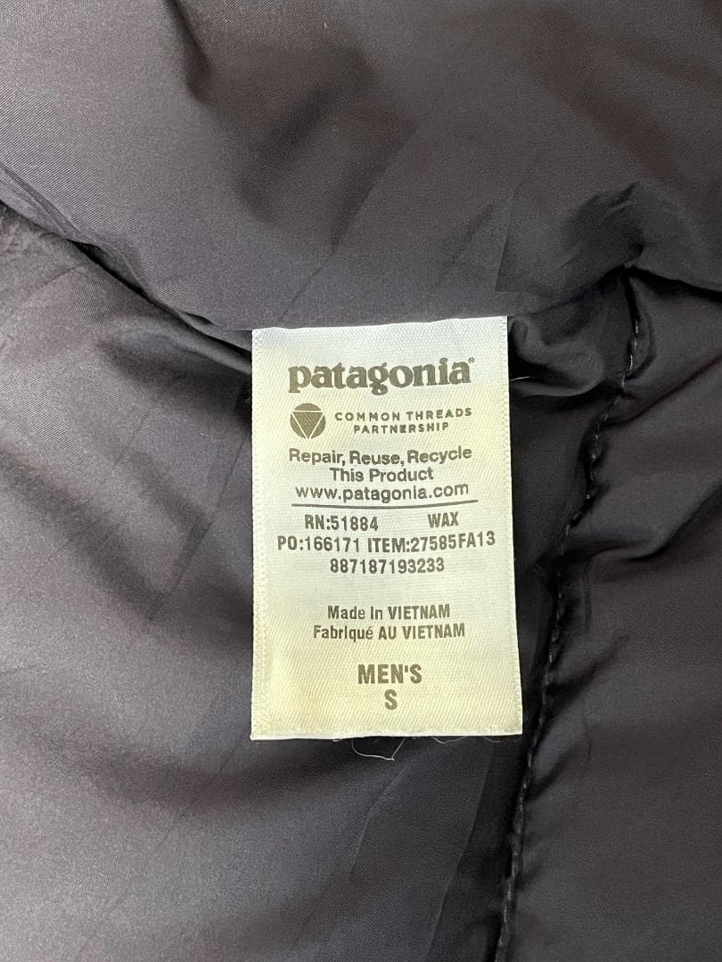【極美品・Sサイズ】Patagonia ダウンベスト ネイビー レッド