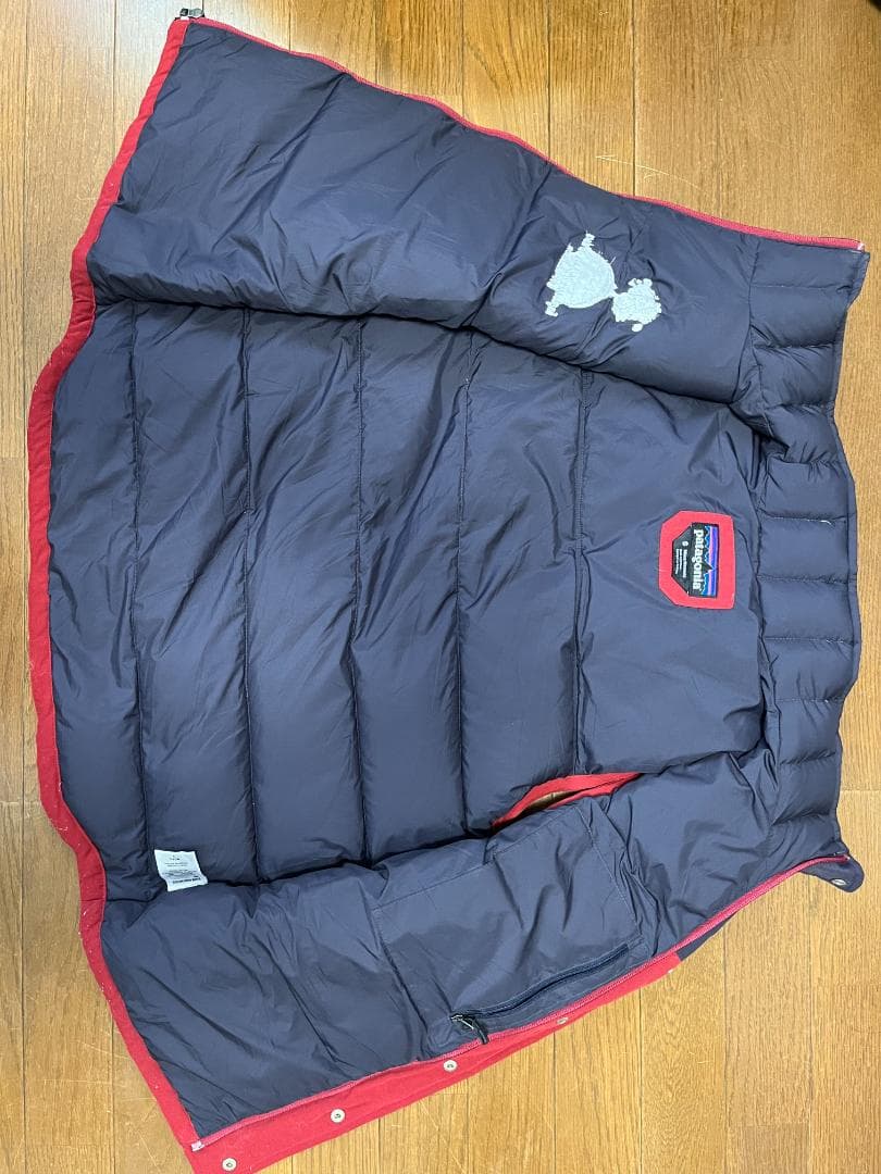 【極美品・Sサイズ】Patagonia ダウンベスト ネイビー レッド