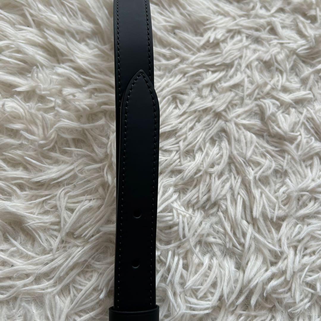 【ルイヴィトン】 ショルダーストラップ 新品 レザー マット 長さ調整可 黒