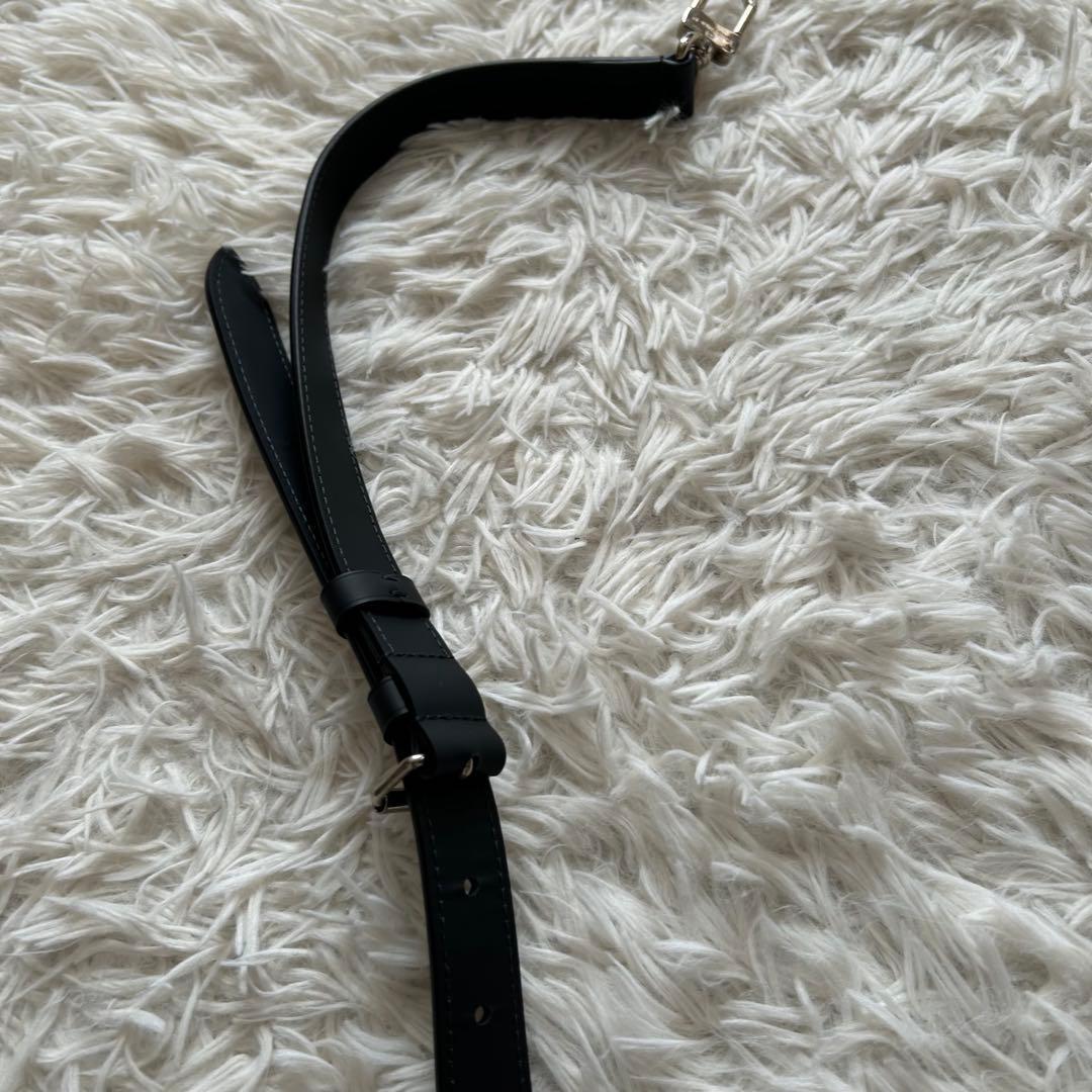【ルイヴィトン】 ショルダーストラップ 新品 レザー マット 長さ調整可 黒
