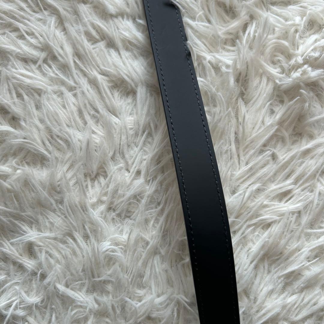 【ルイヴィトン】 ショルダーストラップ 新品 レザー マット 長さ調整可 黒