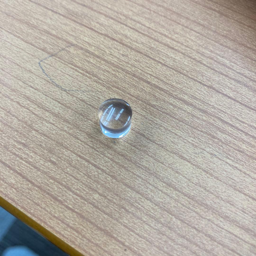 俺の友達が持ったクリアガラス レンズ 1cm