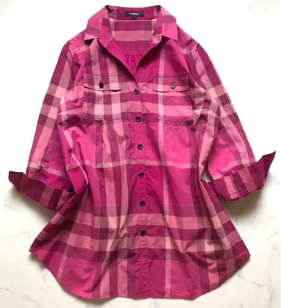 バーバリーロンドン　BURBERRY London 長袖シャツ　メガチェック　M