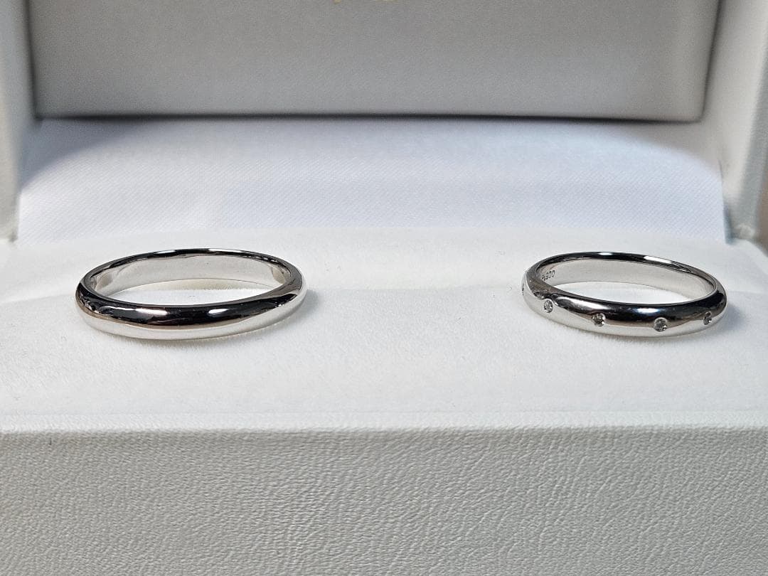 【未使用】プラチナ900 結婚指輪ペアセット