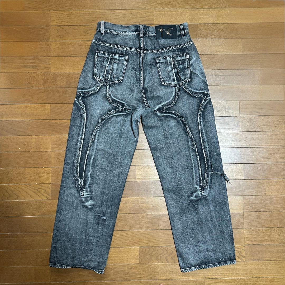 ゆうみTHUG CLUB トライバル デニムパンツ ジャケット XL