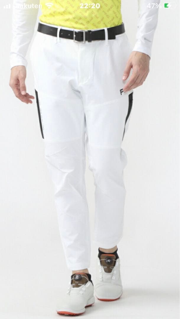 新品 PING コーデュラテーパードパンツ ホワイトメンズ XL