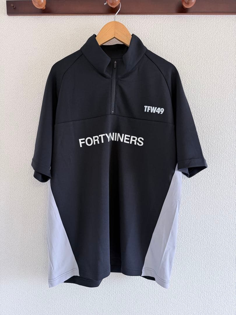 TFW49 HALF ZIP S/S MOCK NECK サイズM