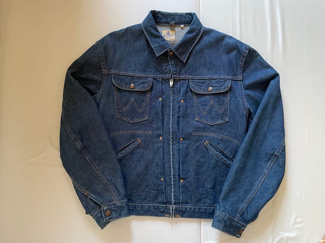 極上 60s Wrangler 24MJZ 縦ベル デニムジャケット 42 希少