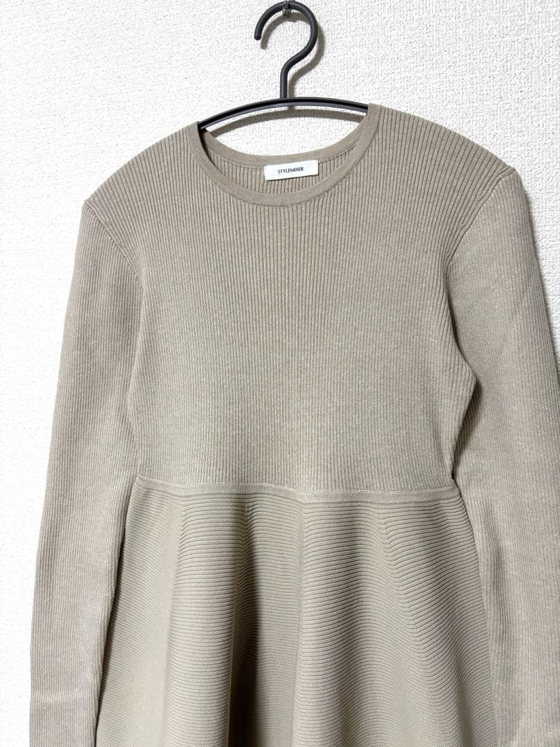 STYLEMIXER コンビネーションフォルムニットワンピース スタイルミキサー