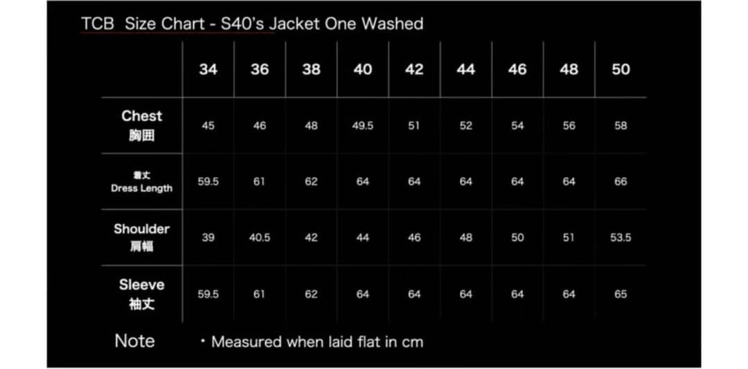 TCBジーンズ デニムジャケット S40's size34　大戦モデル