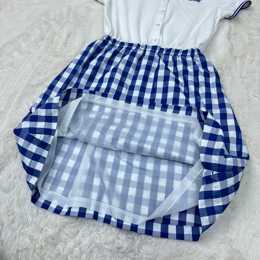 ✨美品✨BEAMS GOLF ギンガムチェック フレア ワンピース M