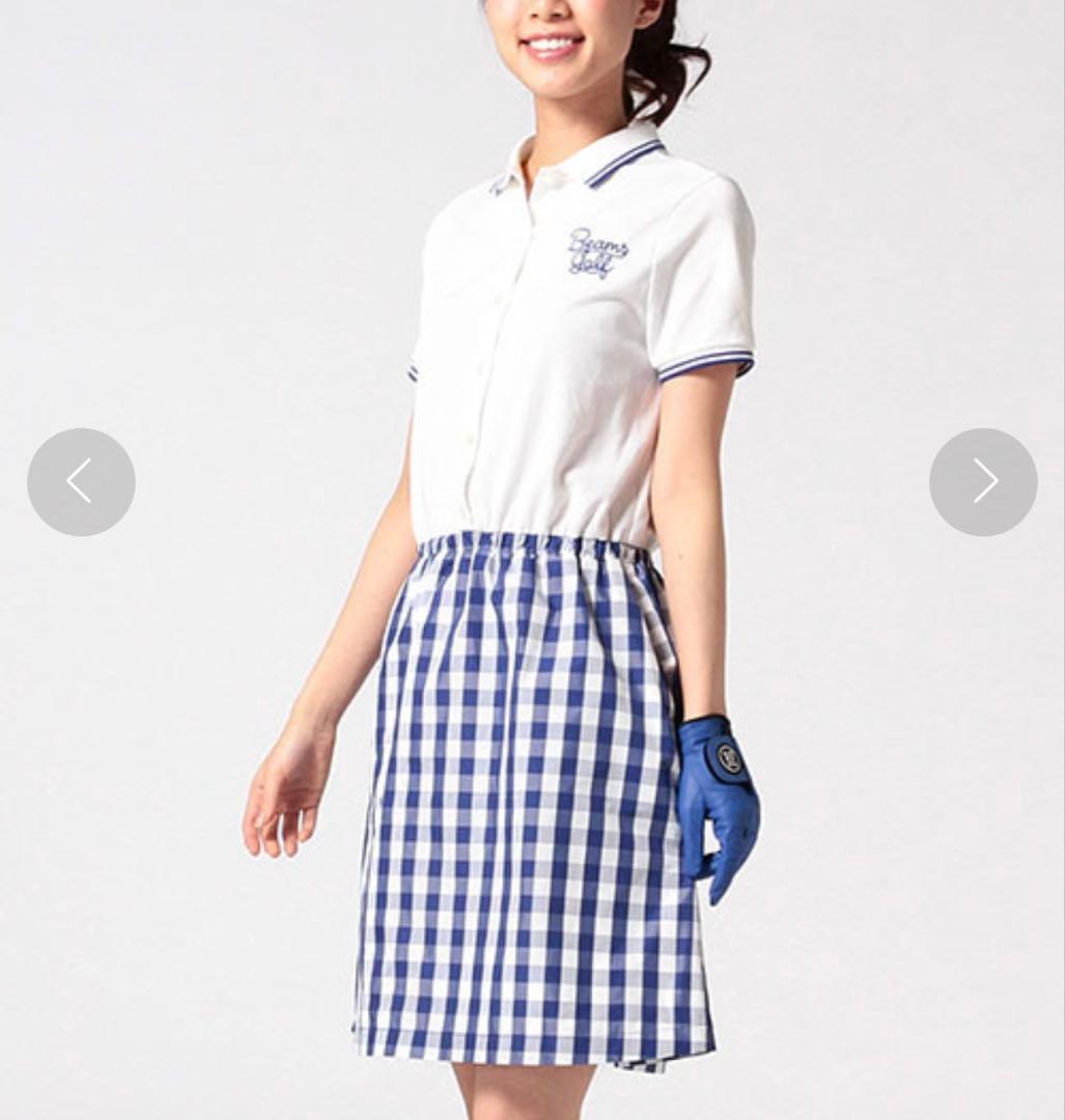 ✨美品✨BEAMS GOLF ギンガムチェック フレア ワンピース M