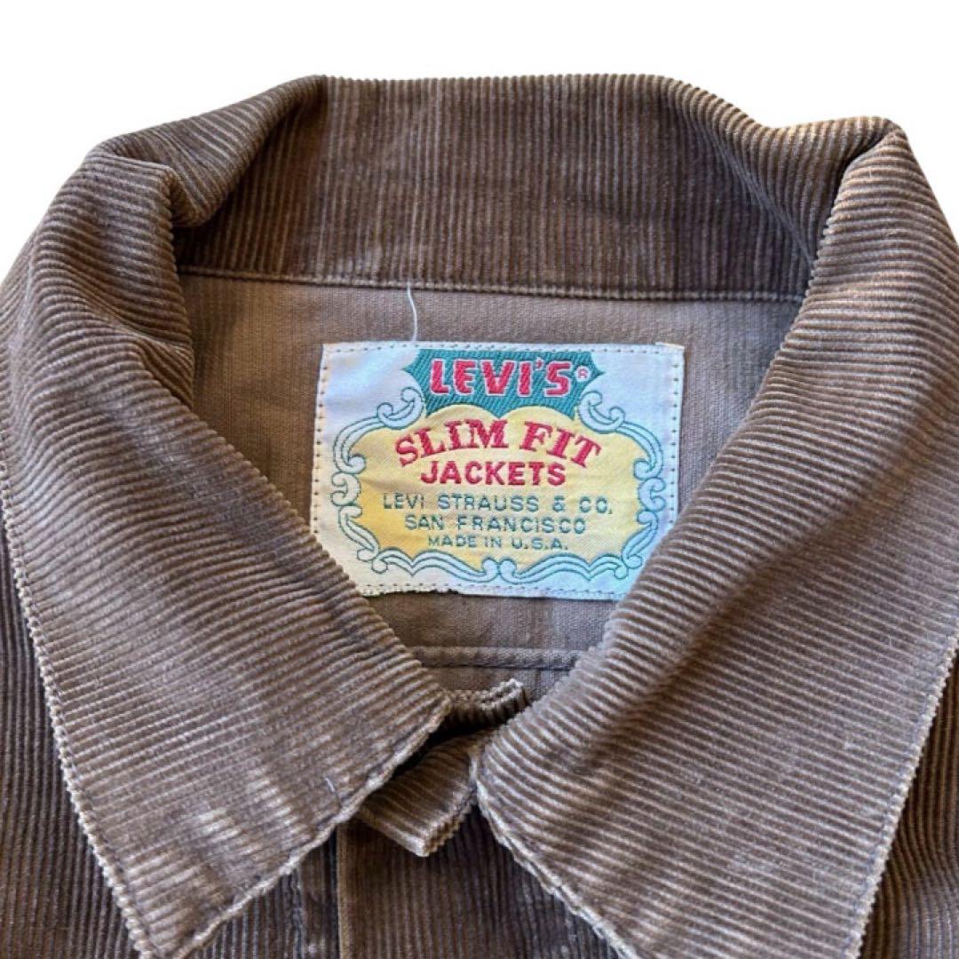 USA製 90s Levi's コーデュロイ トラッカージャケット Big E