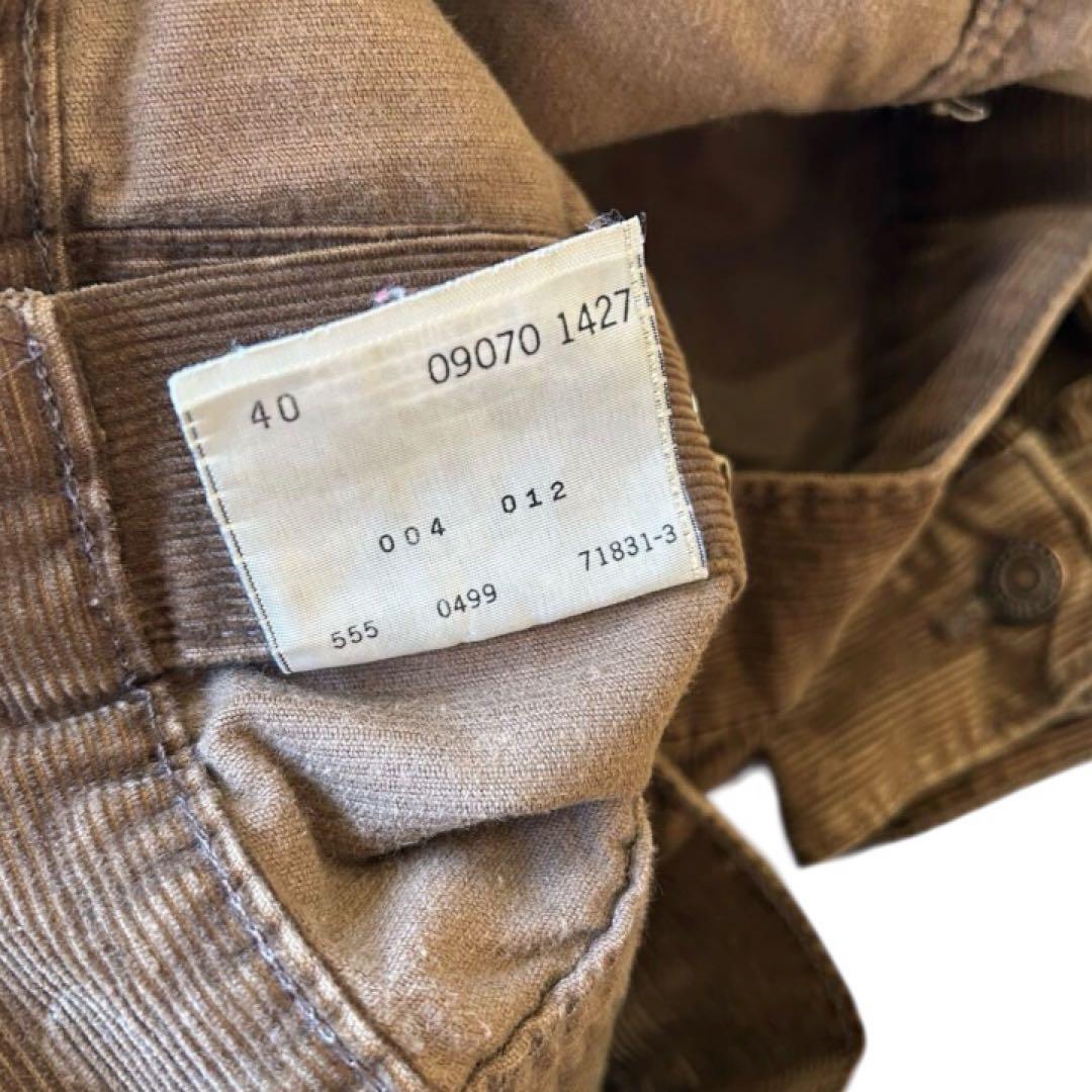 USA製 90s Levi's コーデュロイ トラッカージャケット Big E