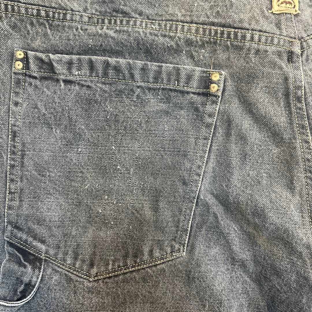 ECKO UNLTD エコー　極太　ブラック　ペインターデニムショーツ