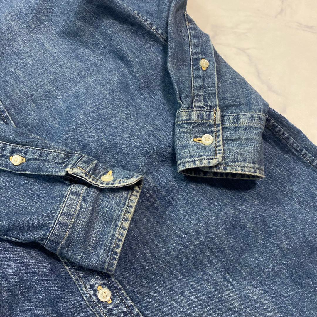 RALPH LAURENラルフローレン BDデニムシャツワンピース　XS