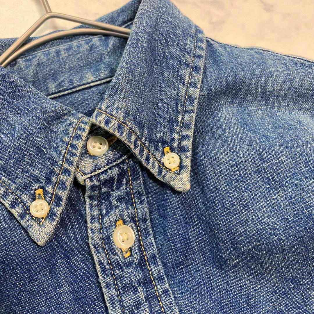 RALPH LAURENラルフローレン BDデニムシャツワンピース　XS
